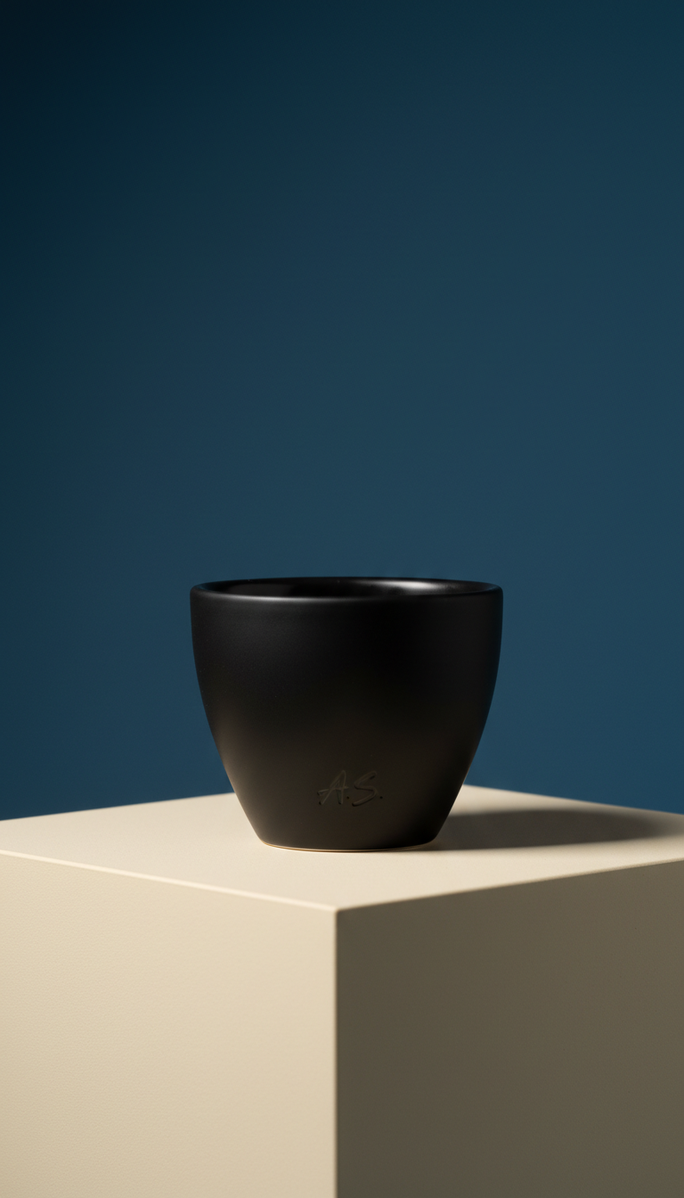Midnight Black Matte Espresso Cup