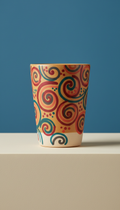 Ochre Note Tall Cup With Artist Marker